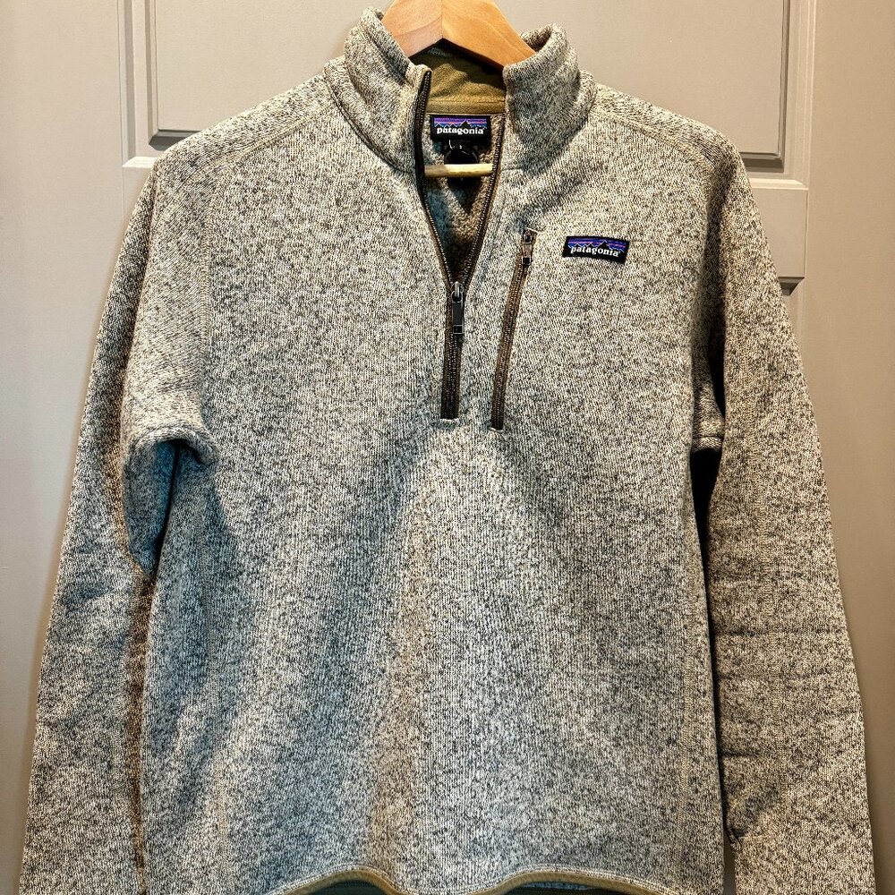 Patagonia Better Sweater 1/4 Zip Fleece – Oatmeal Heather – Men’s Small